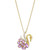 Amethyst (1-3/8 ct. t.w.) & White Topaz Accent 18" Swan Pendant Necklace in 14k Gold-Plated Sterling Silver