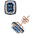 EFFY® London Blue Topaz (2-7/8 ct. t.w.) & Diamond (1/2 ct. t.w.) Stud Earrings in 14k Rose Gold