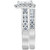 Diamond Princess Quad Cluster Bridal Set (2-7/8 ct. t.w.) in 14k White Gold