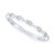 Diamond Accent Three Row Ring in 10k White Gold