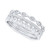 Diamond Accent Three Row Ring in 10k White Gold
