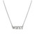 Cubic Zirconia Wifey Pendant Necklace in Sterling Silver, 16" + 2" extender, Created for Macy's