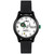 Kids' 12.12 Peanuts Black Cotton Strap Watch 32mm, Created for Macy's
