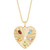 Multi-Stone (1 ct.tw.) 18" Heart Pendant Necklace in 14k Gold-Plated Sterling Silver