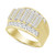 Men's Diamond Baguette Cluster Ring (2 ct. t.w.) in 10k Gold