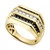 Men's White and Black Diamond (1 ct. t.w.) Ring