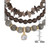 3-Pc. Set Labradorite, Smoky Quartz, & Cubic Zirconia Stretch Bracelets in 14k Gold-Plated Sterling Silver