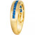 Men's Cornflower Sapphire Band (5/8 ct. t.w.) in 14k Gold