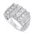 Men's Diamond Vertical Cluster Ring (2 ct. t.w.) in 10k Gold