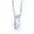 Semi Precious Birthstone Charm with 18" Chain in Sterling Silver