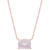 Pink Amethyst Solitaire Pendant Necklace (2-1/6 ct. t.w.) in 10k Rose Gold, 16" + 1" extender