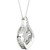 Diamond Wishbone 18" Pendant Necklace (1/5 ct. t.w.) in 10k White Gold