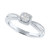 Diamond Cluster Promise Ring (1/6 ct. t.w.) in Sterling Silver