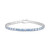 Blue Ombré Cubic Zirconia Tennis Bracelet in Sterling Silver, Created for Macy's