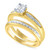 Diamond Bridal Set (1/10 ct. t.w.) in 14k Gold Over Sterling Silver