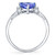 Tanzanite (1-1/4 ct. t.w.) & Diamond (1/20 ct. t.w.) Ring in 14k White Gold