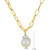 Cultured Freshwater Baroque Pearl (13-14mm) Solitaire 20" Pendant Necklace in 18k Gold-Plated Sterling Silver