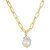 Cultured Freshwater Baroque Pearl (13-14mm) Solitaire 20" Pendant Necklace in 18k Gold-Plated Sterling Silver
