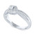 Diamond Square Cluster Promise Ring (1/10 ct. t.w.) in Sterling Silver
