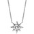 White Topaz (1/10 ct. t.w.) Star Pendant Necklace in Sterling Silver, 16" + 1" extender