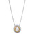 Cultured Freshwater Pearl (6mm) & Diamond (1/20 ct. t.w.) 18-1/2" Pendant Necklace in Sterling Silver & 14k Gold