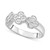 Diamond Quatrefoil Ring (1/6 ct. t.w.) in Sterling Silver