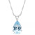 Sky Blue Topaz (3-3/8 ct. t.w.) Pendant Necklace in Sterling Silver. Also Available in Citrine and Rose Quartz