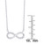 Diamond 1/5 ct. t.w. Infinity Necklace in Sterling Silver
