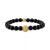 Onyx & Lion Bead Stretch Bracelet in 14k Gold-Plated Sterling Silver, (Also in Blue Tiger Eye), Created for Macy's