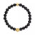 Onyx & Lion Bead Stretch Bracelet in 14k Gold-Plated Sterling Silver, (Also in Blue Tiger Eye), Created for Macy's