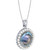 Blister Shell & Cultured Freshwater Pearl (2-1/2mm) 18" Pendant Necklace in Sterling Silver