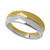 Polished Double Row Two-Tone Band in Sterling Silver & 18k Gold-Plate, Created for Macy's