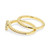 2-Pc. Set White Topaz Heart Rings (1/3 ct. t.w.) in 14k Gold-Plated Sterling Silver