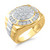 Men's Diamond Round Cluster Ring (2 ct. t.w.) in 10k Gold & White Gold