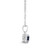 Sapphire (5/8 ct. t.w.) and Diamond Accent Pendant Necklace in Sterling Silver