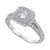Diamond Double Halo Engagement Ring (1 ct. t.w.) in 14k White Gold