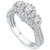 Diamond Triple Halo Beaded Engagement Ring (1 ct. t.w.) in 14k White Gold