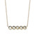 White Topaz (5/8 ct. t.w.) Bolt Mini Bar Necklace in 14k Yellow Gold