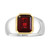 EFFY® Men's Rhodolite Garnet Ring (3-7/8 ct. t.w.) in Sterling Silver & 18K Gold Plate