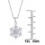 Diamond 1/4 ct. t.w. Snowflake Pendant Necklace in Sterling Silver