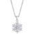 Diamond 1/4 ct. t.w. Snowflake Pendant Necklace in Sterling Silver