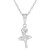 Children's Diamond Accent Ballerina Necklace in Sterling Silver