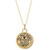 Cubic Zirconia Mickey Mouse Disc 18" Pendant Necklace in 18k Gold-Plated Sterling Silver