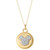 Cubic Zirconia Mickey Mouse Disc 18" Pendant Necklace in 18k Gold-Plated Sterling Silver