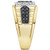 EFFY® Men's Diamond Cluster Ring (1 ct. t.w.) in 14k Gold & White Gold