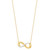 Diamond Infinity Pendant Necklace (1/10 ct. t.w.) in 14k Gold-Plated Sterling Silver, 16" + 2" extender