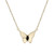 Onyx Butterfly 17" Pendant Necklace in 14k Gold-Plated Sterling Silver