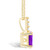 Amethyst (1-1/5 Ct. T.W.) and Diamond Accent Pendant Necklace in 14K Yellow Gold