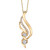 Diamond (3/8 ct. t.w.) Swirl Pendant in 14k Yellow Gold