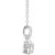 Rhodolite Garnet (1 ct. t.w.) & Diamond Accent Solitaire 18" Pendant Necklace in Sterling Silver (Also in Citrine, Blue Topaz, Peridot, Amethyst, & White Topaz)